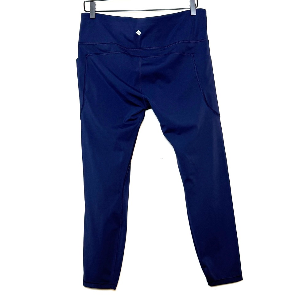 Athleta Ultimate Stash II 7/8 Tight Leggings Blue XL High Rise Pockets - Picture 2 of 5